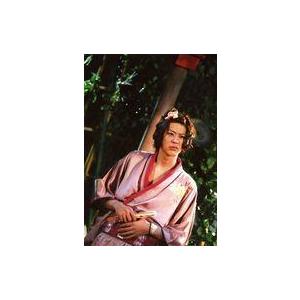 中古生写真(男性) 小沼将太(平次)/ライブフォト・膝上・衣装ピンク・着物・右手扇子・左手帯・目線右・キャラクターショット/劇団TEAM-OD
