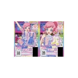 中古プリパラ AM-111/AM-112[R]：デニムリボンテディベアピンクワンピ/デニムリボンイエローパンプス