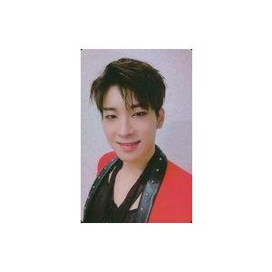 中古コレクションカード(男性) SEVENTEEN/WONWOO(ウォヌ)/衣装赤・両手下げ・裏面黒...