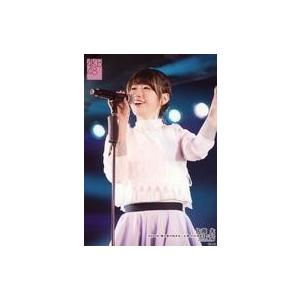 中古生写真(AKB48・SKE48) 佐藤朱/ライブフォト・上半身・衣装白・紫・右手マイク/AKB4...