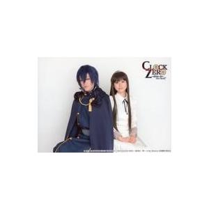 中古生写真(男性) 日和佑貴(放浪者)・井越有彩(九楼撫子)/横型・膝上・座り・衣装紺・白・日和左向