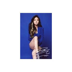 中古生写真(女性) Minah/膝上・座り・衣装青・足組み・背景青・印刷サイン入り/CD「I am ...