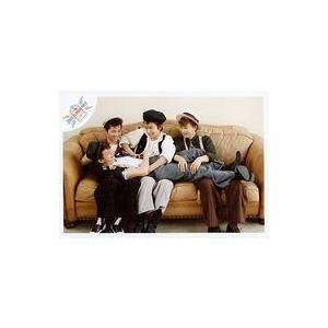 中古生写真(男性) DISH///集合(4人)/横型・全身・座り・ソファ・小林寝そべり・膝の上/「Juke DISH