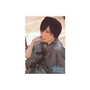 中古生写真(男性) 田口涼/上半身・衣装グレー・座り・左向き・右手上げ/「田口涼のなんばりんぐイベント#02」浴衣ブロマイド