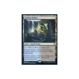 中古マジックザギャザリング [R]：【FOIL】Sunken Hollow/窪み渓谷