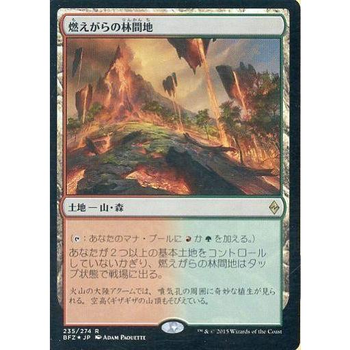 中古マジックザギャザリング [R]：【FOIL】燃えがらの林間地/Cinder Glade