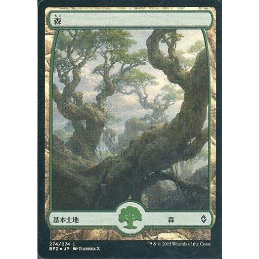 中古マジックザギャザリング [C]：【FOIL】森(274/274)/Forest(274/274)...