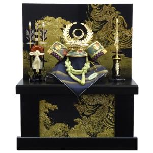 置物 楠木正成公 10号 兜 銅製 幅37×奥行14×高さ33cm t49-04