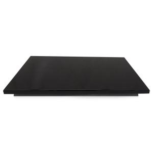 唐木花台　黒丹2号　H5.5×W48.2×D33㎝　重厚感　木製　敷板　脚付き　華道　生け花　つぼ　高級感　盆栽　共箱付き mugen-tobo_youhin0008