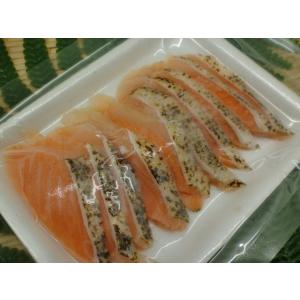 寿司 使いやすい10枚 寿司ネタ サーモントラウト焼きハラススライス 6ｇ×10枚 業務用 生食用 刺身用 海鮮丼 手巻き寿司 爆買