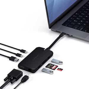 On-The-Go 9-in-1 ブラック Satechi USB-Cハブ