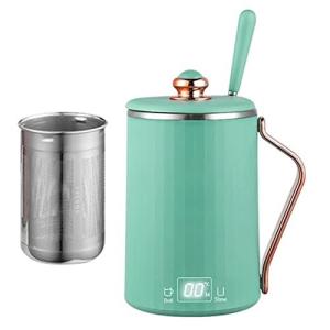 電気ケルト 45℃〜100℃ 450ml 魔法瓶 保温ポット 湯沸かしケトル ポータブル ウォーターボトル ポット 304ステンレス鋼 真空 断熱 直