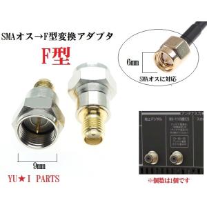 Ω地上デジタルアンテナ  変換プラグ　SMA（メス)→F型プラグ（オス）変換コネクタ　変換アダプタ　...