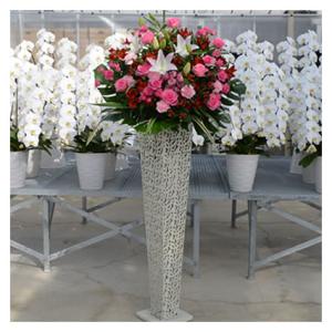 【ポイント3倍】スタンド花(アイアン) 花色選べる5色 15000円(税別) 180cm位 設置＆回...