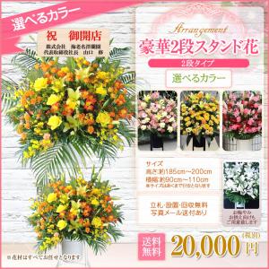【ポイント5倍】スタンド花(2段) 花色選べる...の詳細画像1