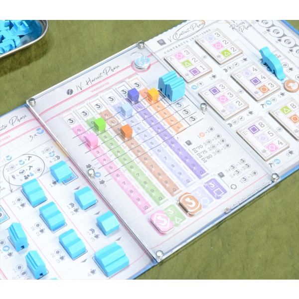 【英語版】ハーベストエリアオーバーレイ×5枚セット(収納ケース付き) コーヒートレーダーズ  ボード...