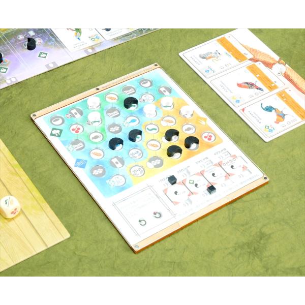 ウイングスパン東洋の翼オーバーレイ 【つがいモード・群鳥モード両面対応】　ボードゲーム オーガナイザ...