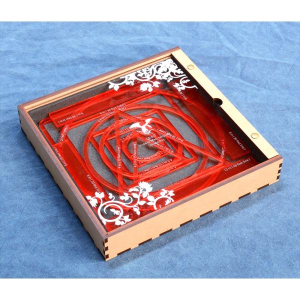 D＆D 効果範囲テンプレート(クッション入り収納ケース付き)  TRPG オーガナイザー 送料無料