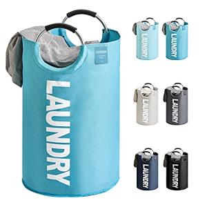 YOUDENOVA ランドリーバスケット 大容量82L せんたくかご 85％防水性 折りたたみ 撥水加工 耐荷重15KG 洗濯物入れ 取っ手付き