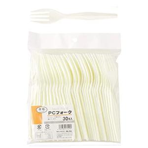 ストリックスデザイン 市場 プラスチック フォーク 30本 アイボリー 白 14cm 使い捨て パーティー アウトドア DR-137