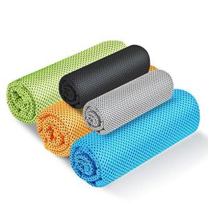 冷却タオル 5枚セット  冷感タオル UVカット 熱中症対策 クールタオル スポーツタオル 抗菌防臭 日焼け対策 ひんや