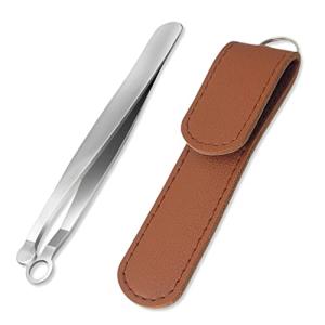 Allife 鼻毛カッター 眉毛カッター 手動 ハサミ 要らずの 毛抜き 感覚で挟んでカット 鼻毛切り （ 収納