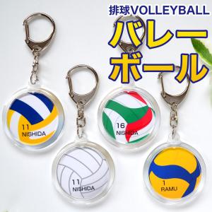 卒業記念品 部活 バレーボール 名入れ キーホルダー 部活 卒業 記念品 両面印刷 名前入り ばれーぼーる 排球 volleyball 引退 卒部 卒団 卒業記念品