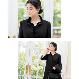 喪服 レディース スーツ 2点 セット ワンピ...の詳細画像2