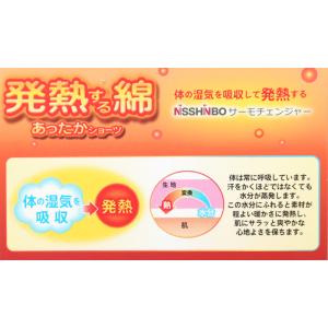 福助 裏起毛 ショーツ 1分丈 レディース 綿...の詳細画像1
