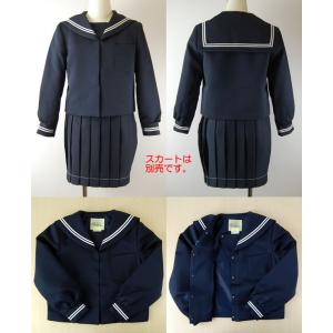 トンボ学生服 女子小学生 カシドス織り 白2本...の詳細画像3