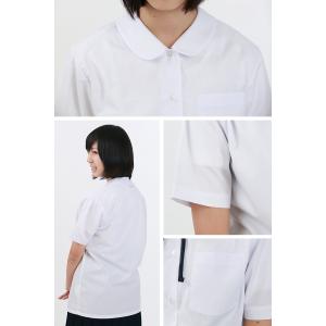 トンボ 丸襟 スクールシャツ 半袖 女子 小学...の詳細画像3
