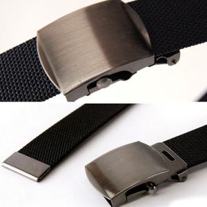 黒光りのバックル 作業用ベルト 110cm・1...の詳細画像2