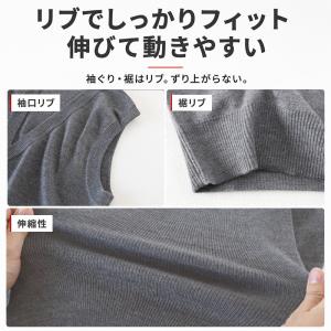 メンズ 前あき ニットベスト V首 S〜3L ...の詳細画像5