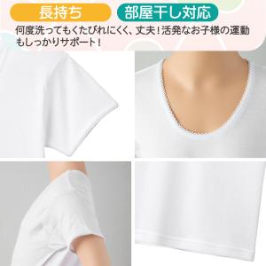 グンゼ 子供 肌着 女の子 綿100% 半袖 ...の詳細画像3