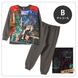 光るパジャマ 仮面ライダー 裏起毛 長袖 キッ...の詳細画像5