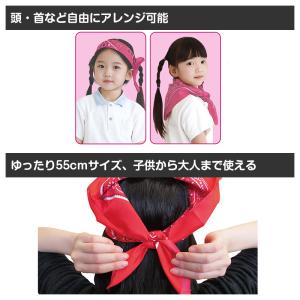バンダナ 55cm 大判 ペイズリー カラー ...の詳細画像2
