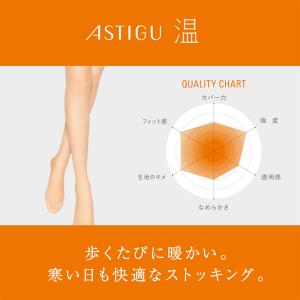 アツギ ストッキング 暖かい あったか アステ...の詳細画像1