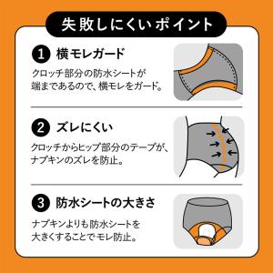 サニタリーショーツ 生理用ショーツ 綿 多い日...の詳細画像3