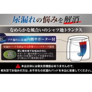 尿漏れ 布帛トランクス 前あき 尿漏れパンツ ...の詳細画像1