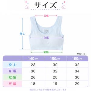ジュニアブラ シームレス ファーストブラ 揺れ...の詳細画像5
