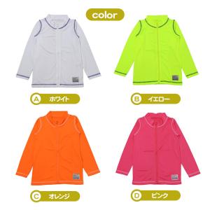 ラッシュガード キッズ 長袖 ジップアップ 前...の詳細画像4