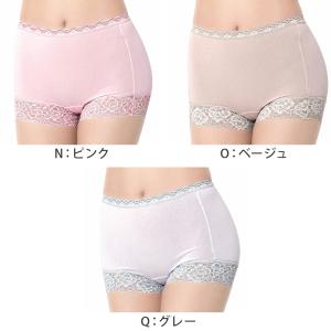 福助 ショーツ 一分丈 レディース 綿 やや深...の詳細画像3