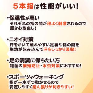 メンズ 靴下 5本指 ソックス くるぶし丈 紳...の詳細画像4