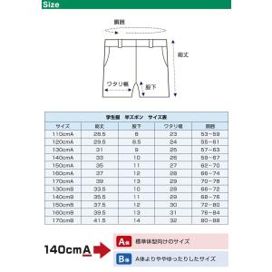 学生服 半ズボン 夏用 男子 3分丈 紺 11...の詳細画像4