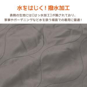 エプロン 暖かい 裏フリース 撥水 おしゃれ ...の詳細画像1