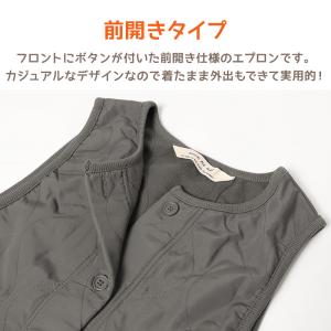 エプロン 暖かい 裏フリース 撥水 おしゃれ ...の詳細画像4