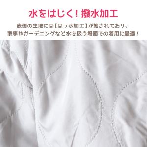 エプロン 割烹着 裏フリース 冬 おしゃれ 羽...の詳細画像1