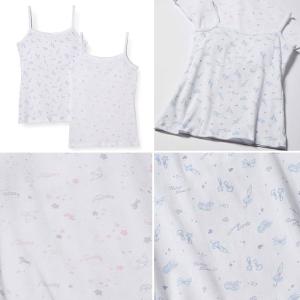 女児 パット付き キャミソール 2枚組 140...の詳細画像5