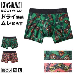 グンゼ ボディワイルド ボクサーパンツ メッシュ メンズ 前閉じ M・L bodywild ボクサーブリーフ 夏 吸汗速乾 メッシュ 汗 ドライ パンツ ブリーフ ワイルド｜suteteko