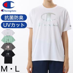 Champion レディース Tシャツ M・L チャンピオン tシャツ 半袖 UV スポーツ シャツ インナー トップス｜suteteko